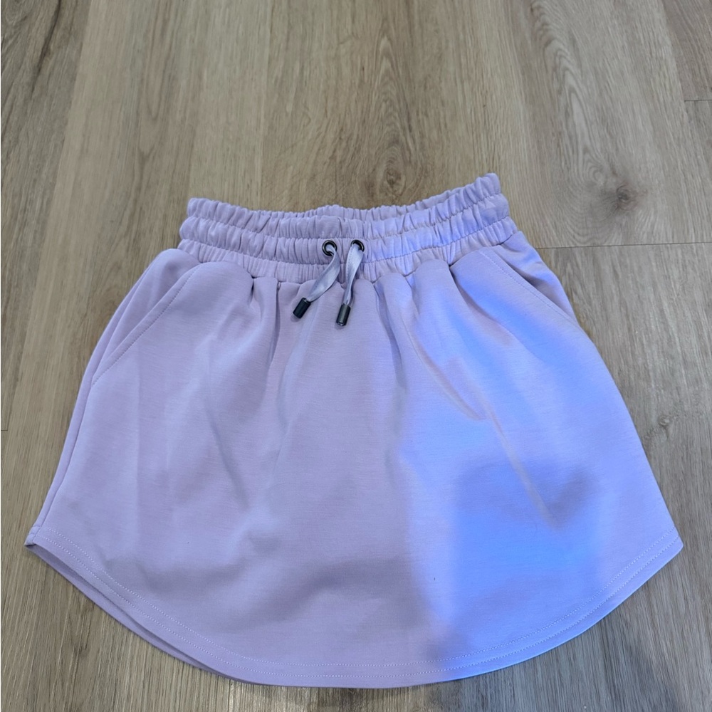 Lilac Skater Skirt with Drawstring Waist